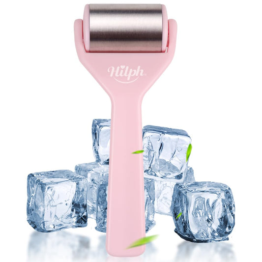 Massager Ice Roller Face Skin Care Cold Roller Body Massager-Pink