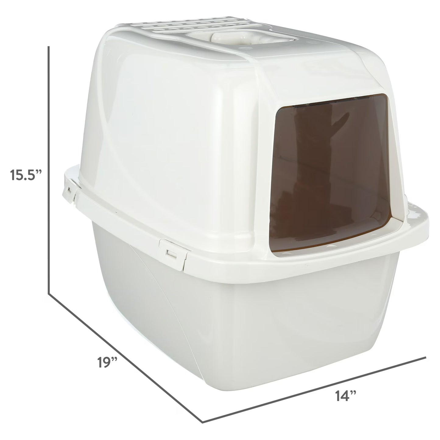 Van Ness Covered Cat Litter Box With Door - Large