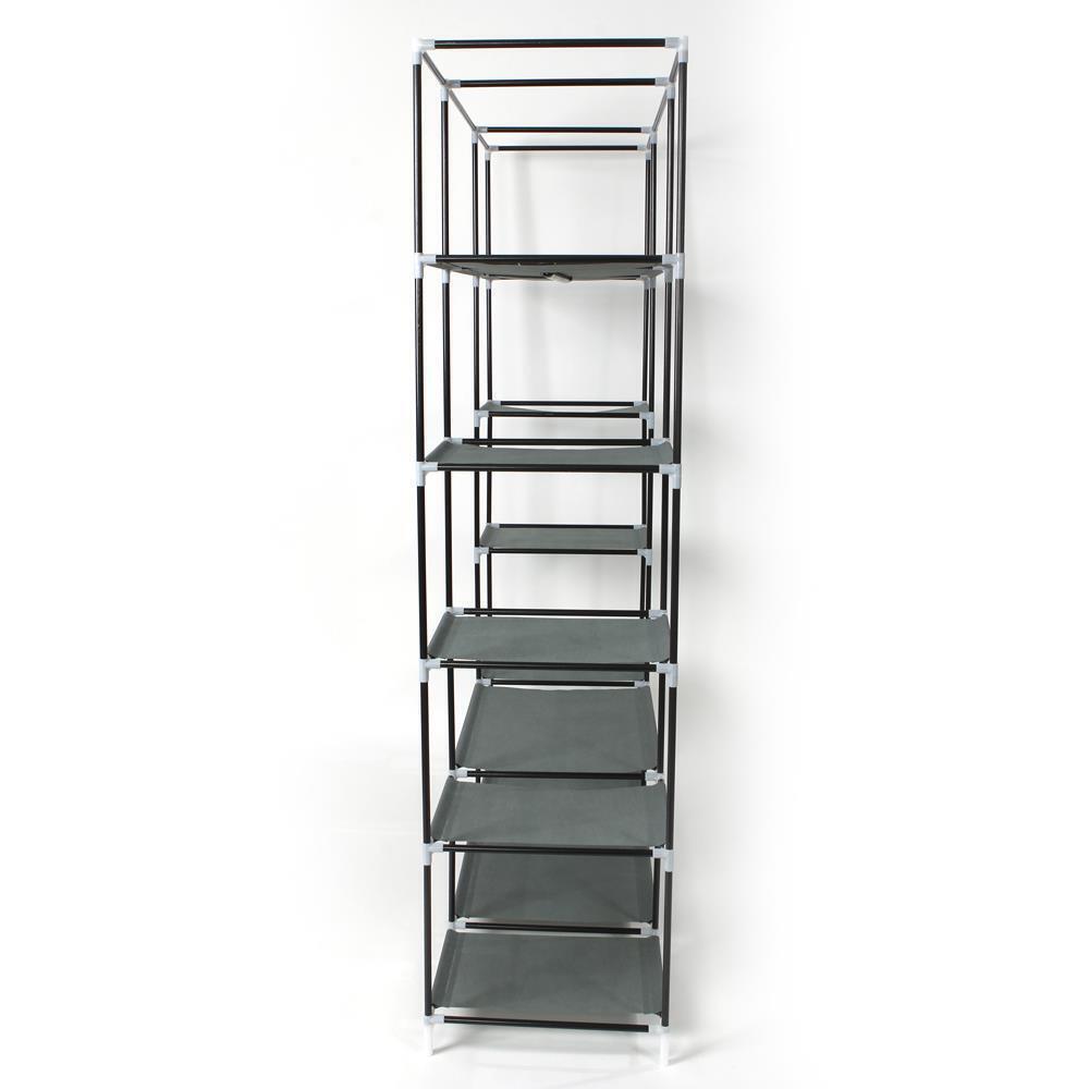 Portable Closet Storage Organizer Clothes Wardrobe Rack Shelves