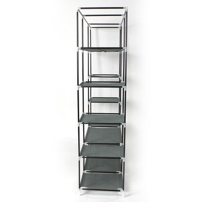 Portable Closet Storage Organizer Clothes Wardrobe Rack Shelves