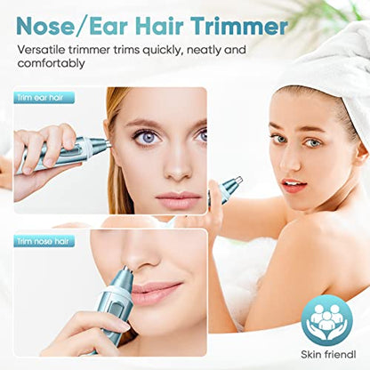 Ear Nose Hair Trimmer Dual Edge Blades Facial Hair Clipper