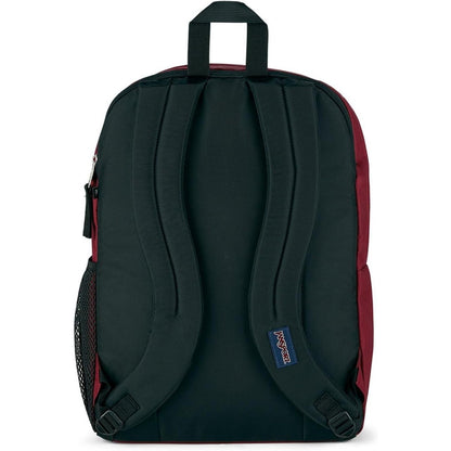 Big Student Backpack Ergonomic Shoulder Strap 5-Compartments, Red