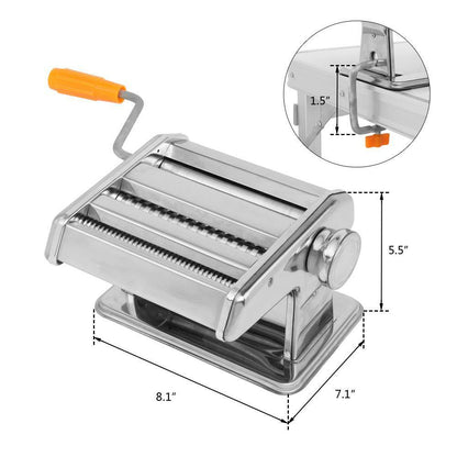 Fresh Pasta Maker Roller Machine for 150mm 6" Spaghetti Noodle