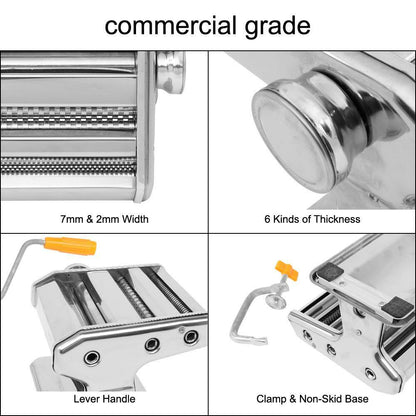 Fresh Pasta Maker Roller Machine for 150mm 6" Spaghetti Noodle