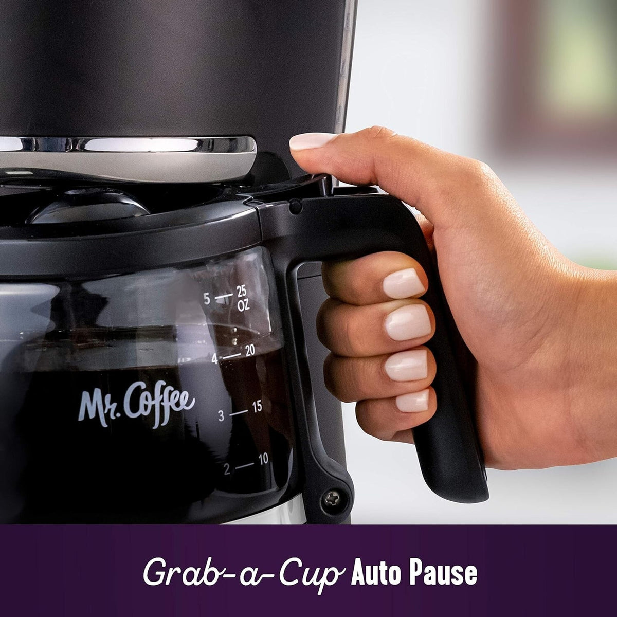 Coffe Maker 5-Cups Programmable Reusable Filter Coffee Maker