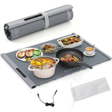 Silicone Warming Mat Rollable 3 Temp Levels 4H Timer Child Lock