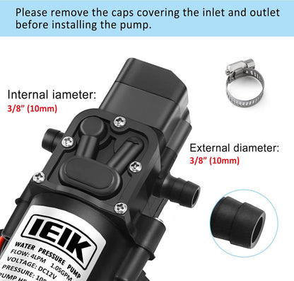 Water Pump 100W Electric 12v Diaphragm Water Marine Pump