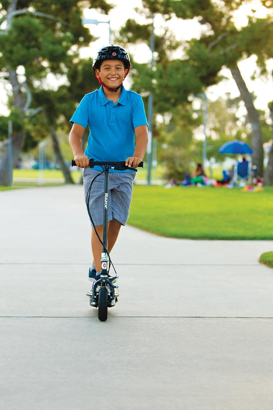 Kid-Sized SmootH Electric-Powered Single-Speed Motor Ride On Scooter