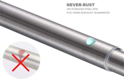 Brushed Nickel Stainless Steel Shower Curtain Tension Rod