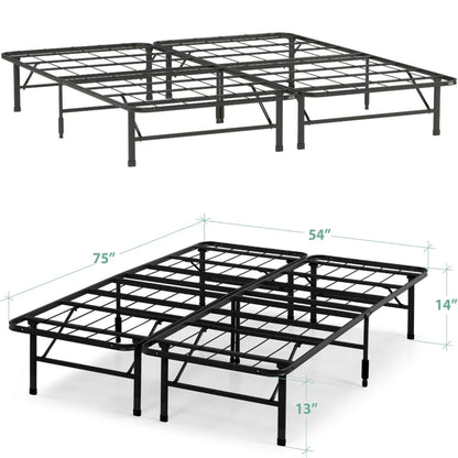 Metal Platform Bed SmartBase 14"H Underbed Storage, Full Size