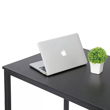 Modern Desk 47"W Home Office Workstation PC Study Table , Black
