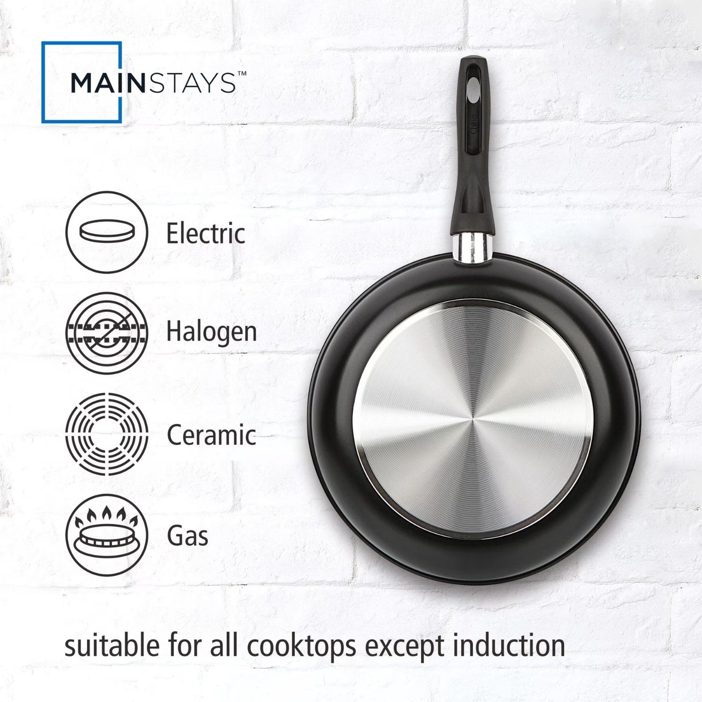 Aluminum Triple Non-Stick Skillet Everyday Use Set, 7", 9"&11"