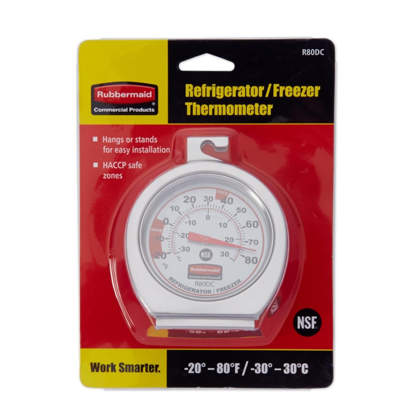 Stainless Steel Thermometer For Refrigerator Freezer Temperature