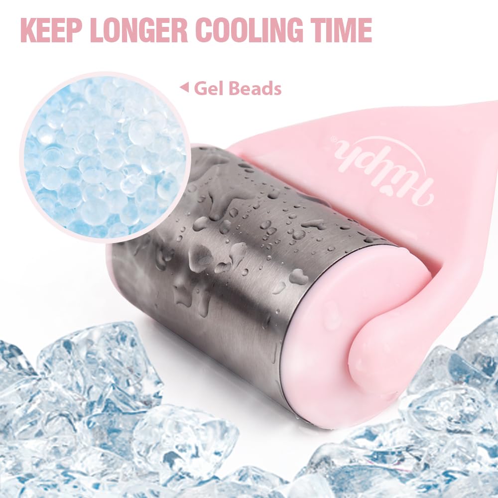 Massager Ice Roller Face Skin Care Cold Roller Body Massager-Pink