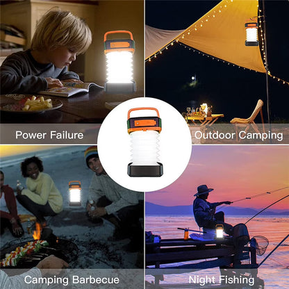 Solar Lantern Camping Light USB Recharge Power Outage LED Lantern