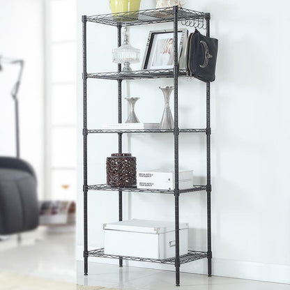 5-Tier Rack High-grade Carbon Steel Storage Adjustable Shelves