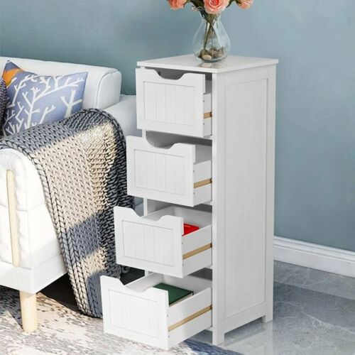 Wooden 4 Drawer Dresser Bedroom Chest Clothes Organizer Storage