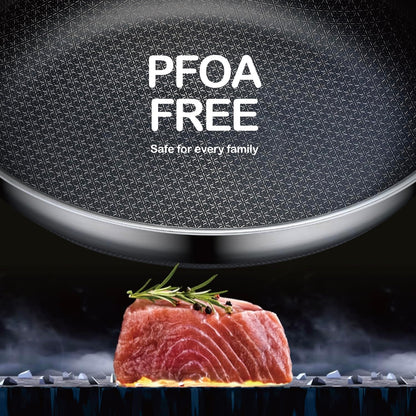 Hybrid Frying Pan Non Stick Stainless Steel Skillet, 10"