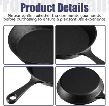 Mini Cast Iron Skillets Small Plate Kitchen Skillets, 10 Sets