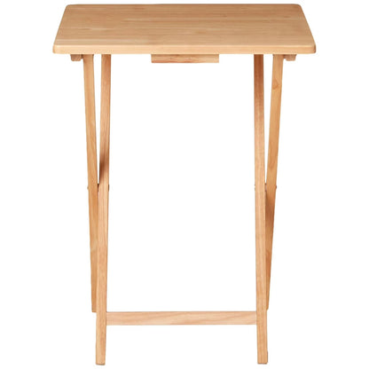Folding TV Tray Table Lightweight Portable Tray Table- Natural