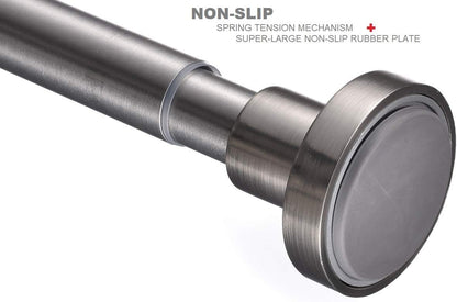 Brushed Nickel Stainless Steel Shower Curtain Tension Rod