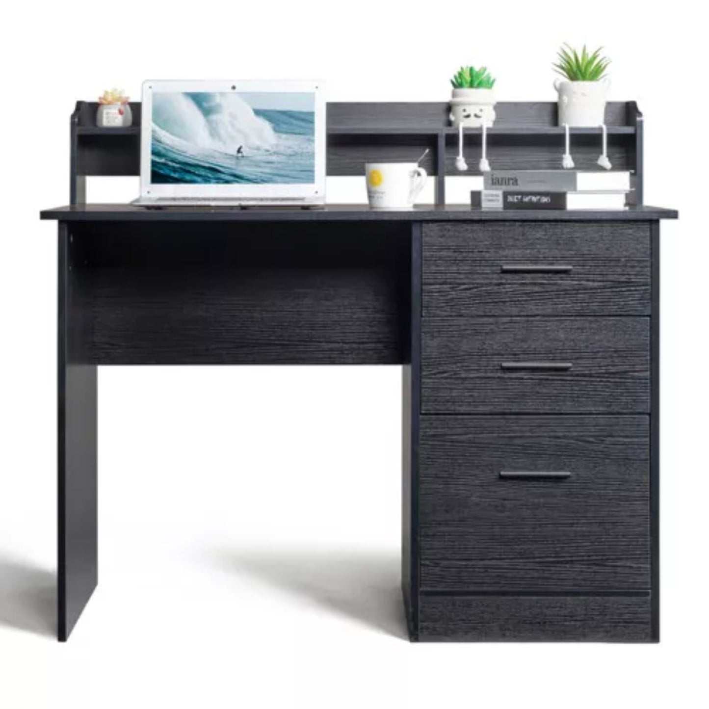Computer Desk with 3 Drawers Office Laptop Table Workstation
