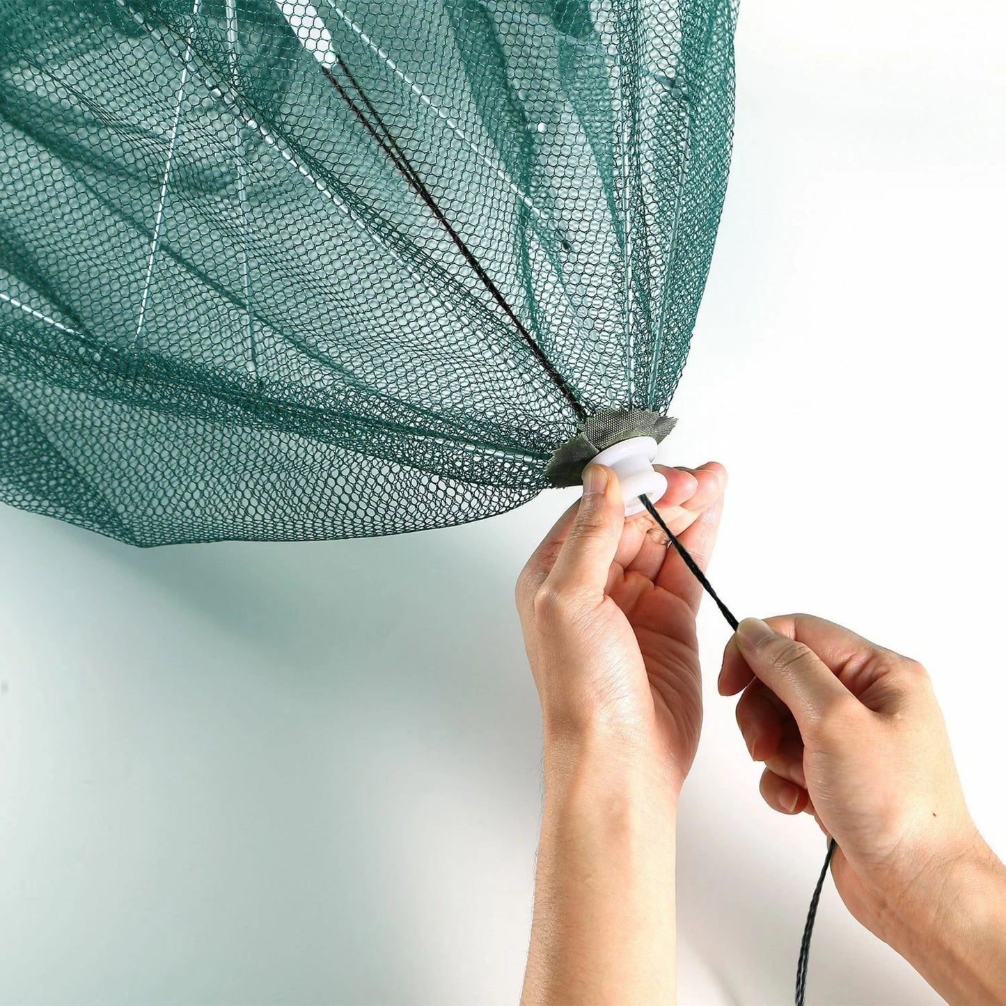 Net Crab Fishing Trap Shrimp Minnow Cast Mesh Foldable Trap Net