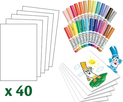 Marker & Paper Set Kids Pip-Squeak Washable Coloring Drawing Set