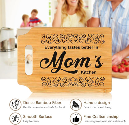 Cutting Board Heartfelt Mothers Day Gift Kitchen Decor Use Board