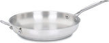 Chef's Classic Stainless Steel Open Skillet W/Helper Handle, 12"