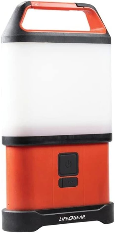 Life Gear Stormproof 500 Lumen Collapsible Lantern Red/Black USB
