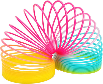 Plastic Multicolor Coil Spring  3" D Rainbow Coil Spring