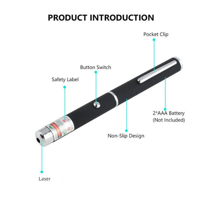 Visible Green Laser Beam Pointer Strong 5 mW 532nm Laser Pen Light