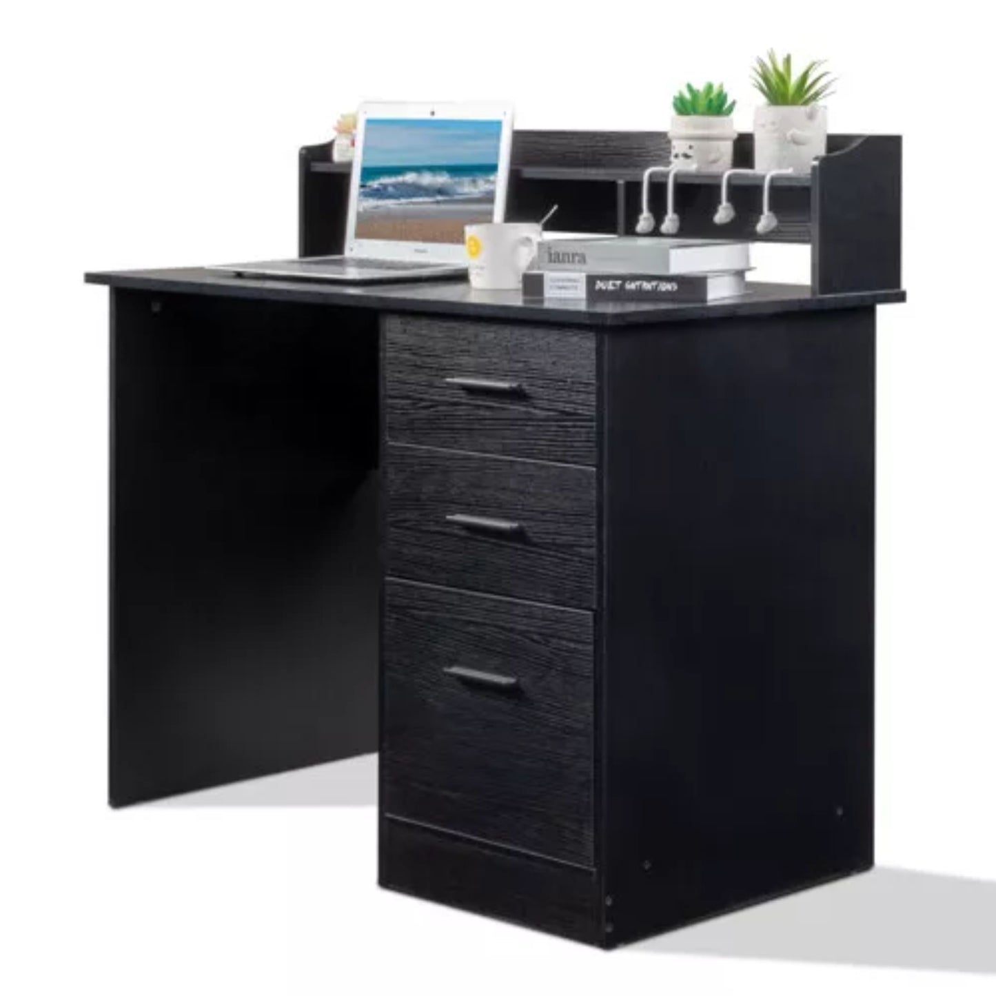 Computer Desk with 3 Drawers Office Laptop Table Workstation