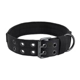 Dog Collar Wide Heavy Duty Nylon All Dog Breed Collar, Black
