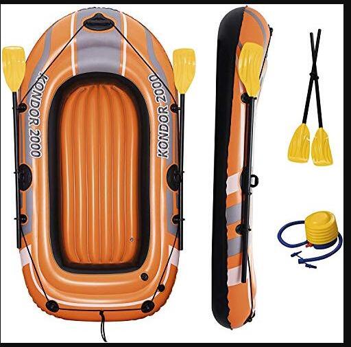 Bestway Inflatable Raft Set Hydro-Force Raft W/Two 49" Oars