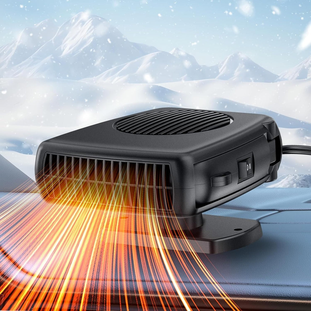 Portable Car Heater 12V Defroster 200W Defogging Car Fan Heater