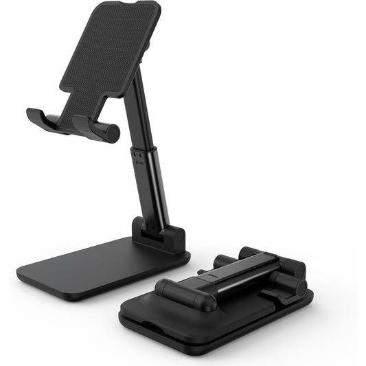 Foldable Stand Phone Tablet Adjustable Height Angle Stand, Black