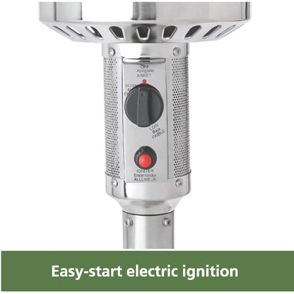 Propane Gas Heater Freestanding Patio Stainless Steel Heater