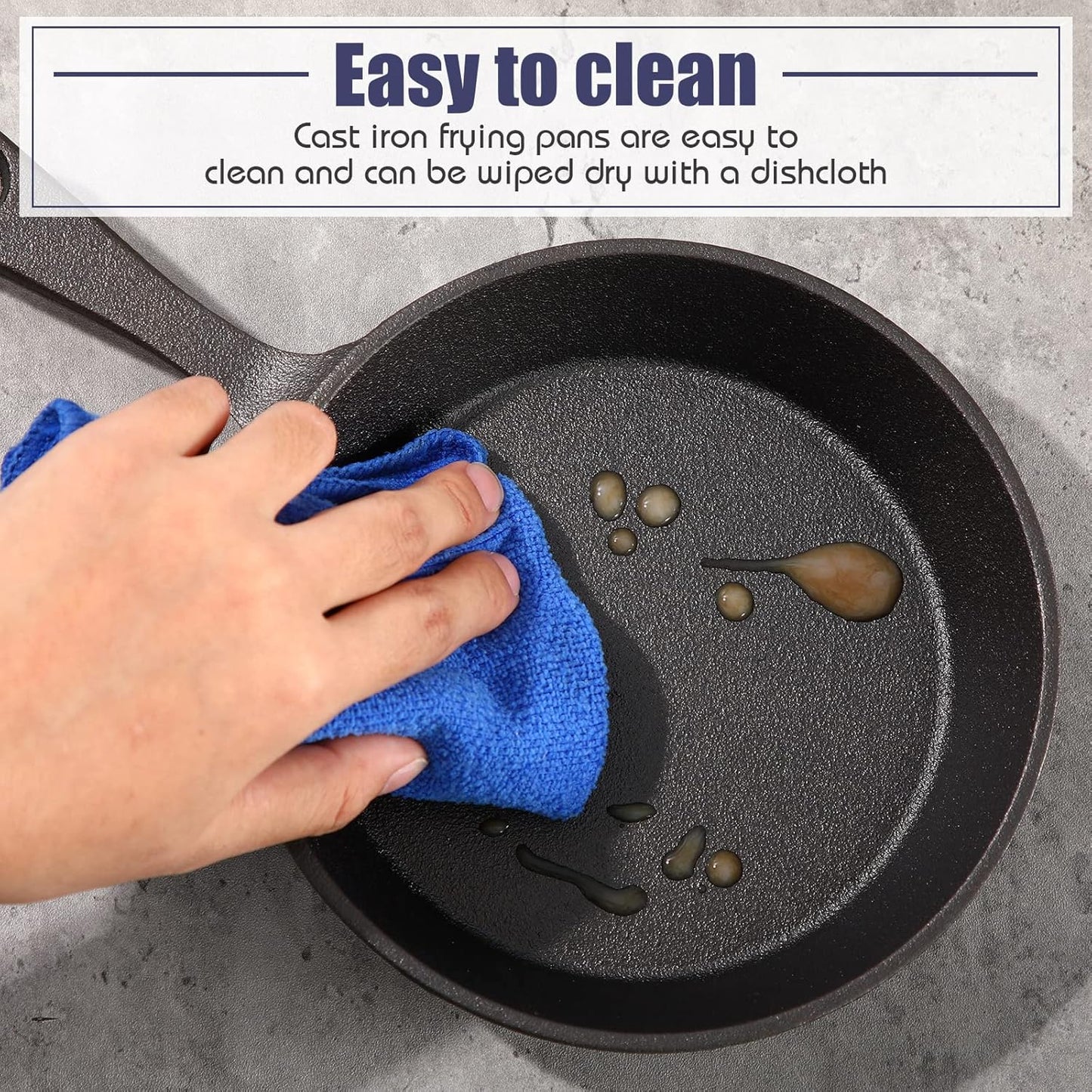 Mini Cast Iron Skillets Small Plate Kitchen Skillets, 10 Sets