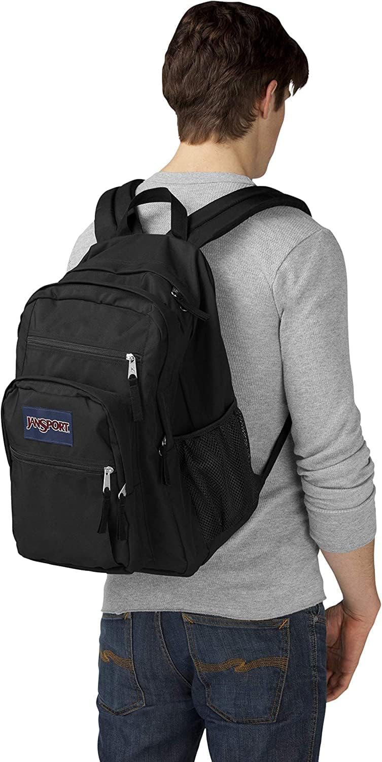 Big Student Backpack Ergonomic Shoulder Straps, 5-Compartments