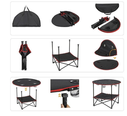 Foldable Camping Table Portable Outdoor Picnic Table W/Carry Bag