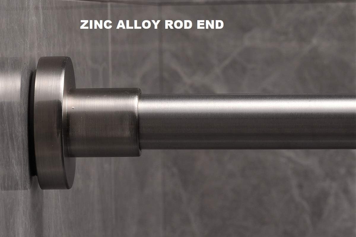 Brushed Nickel Stainless Steel Shower Curtain Tension Rod