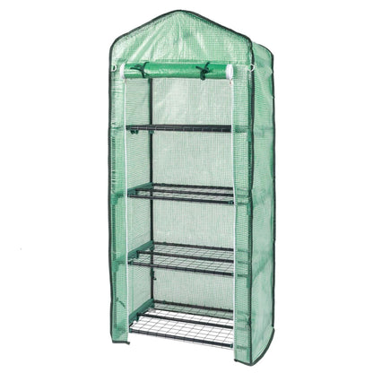 Mini Greenhouse 4 Tier Shelves Garden Portable Plant Growing Tent