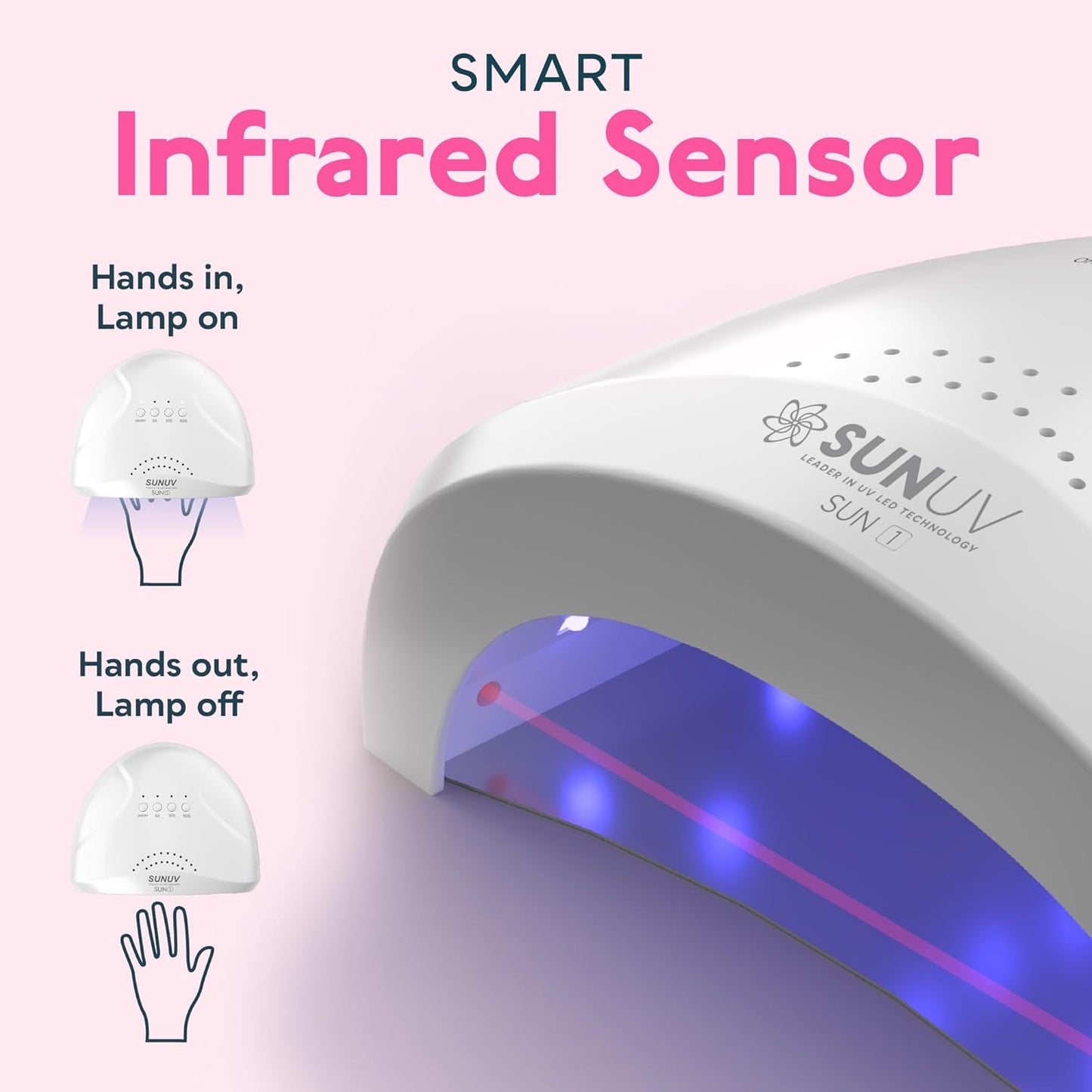 LED UV Nail Dryer Lamp Gel Nail Light Polish 48W UV LED Dryer