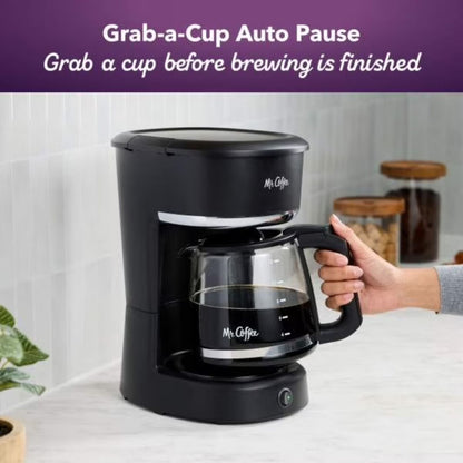 Mr. Coffee 12-Cup Coffee Maker Drip 60 oz Coffee Maker, Black