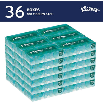 Kleenex 2-Ply Facial Tissues 36 Boxes 100/Box (Ct 3,600 Sheet)