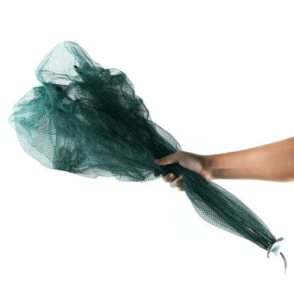 Net Crab Fishing Trap Shrimp Minnow Cast Mesh Foldable Trap Net