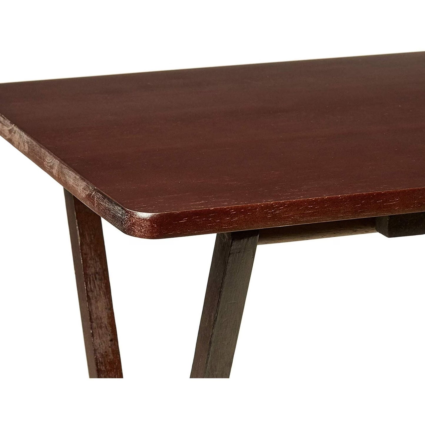 Folding TV Tray Table Lightweight Portable Tray Table- Walnut