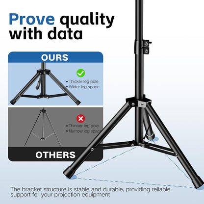 Tripod Stand Projector Laptop 22"-55" Height W/Rotating Tray